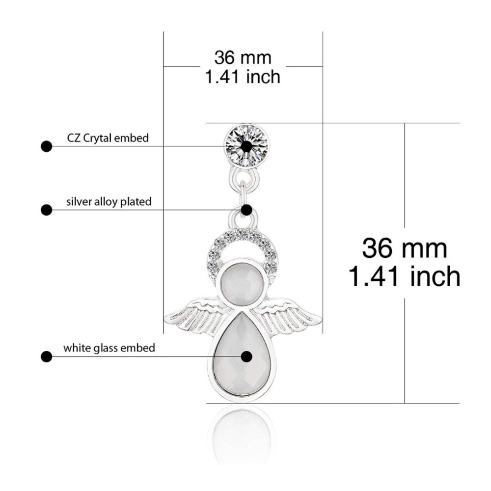 🆕NWOT Angel Wing Statement Earrings - Picture 3 of 6